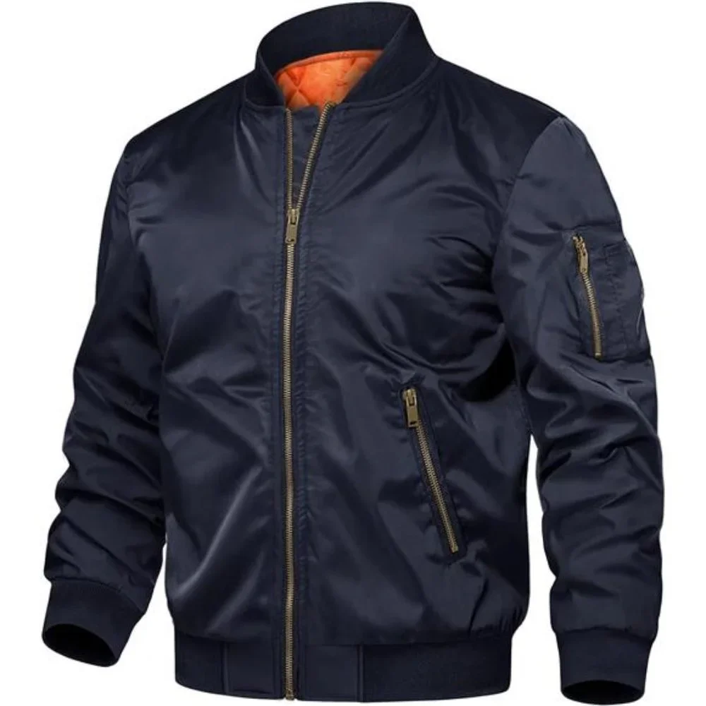Jackets & Coats | Jacketswindproof Bomber Jacket Full Zip Padded